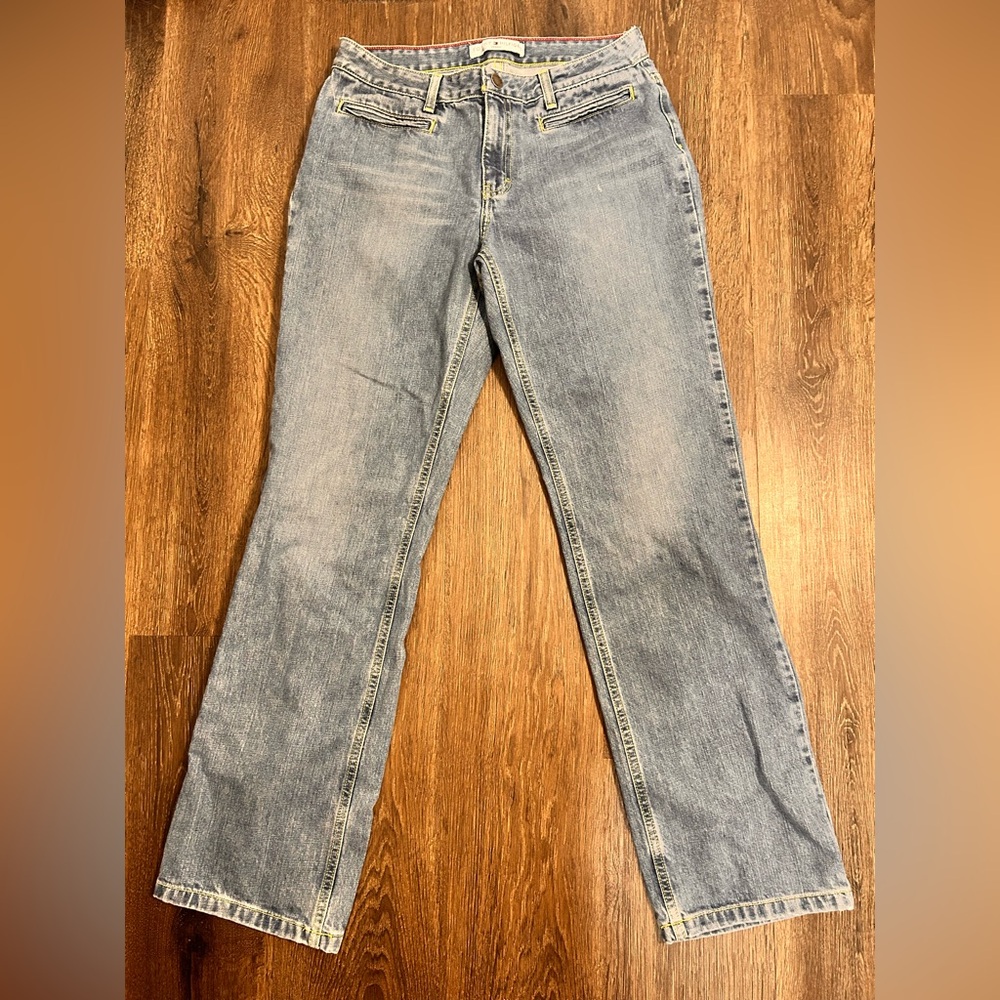 Vintage TOMMY HILFIGER Classic Boot Cut‎ Light Denim Jeans Size 8 Cotton Y2K